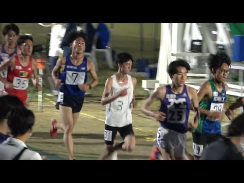 日体大記録会 10000m6組 山平・園木・千守(中大)/カミナ(創価)・藤本ワンツー 2022.4.23