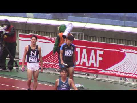 2020日本選手権リレー　男子4×100mR決勝