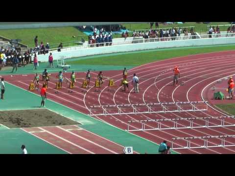 H29　千葉県中学総体　女子100mH　準決勝2組