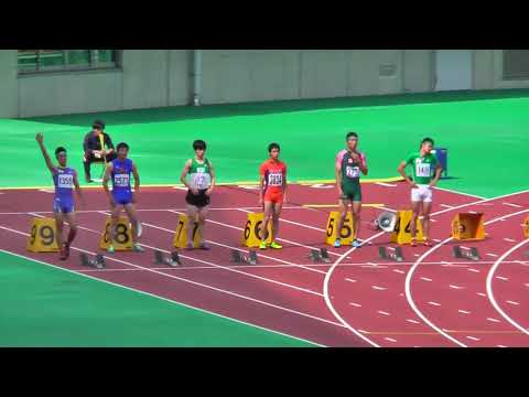 H30年度 学校総合 埼玉県大会 男子100m 準決勝2組