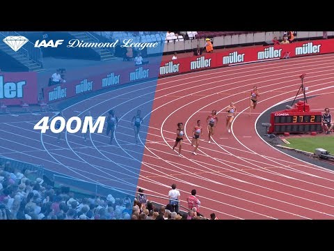 Stephenie McPherson 50.31 Wins Women&#039;s 400m - IAAF Diamond League London 2018