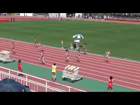 2018 茨城県高校総体陸上 県南地区女子200m決勝