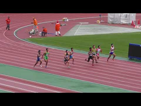 H29　ジュニアオリンピック　A男子100m　準決勝2組