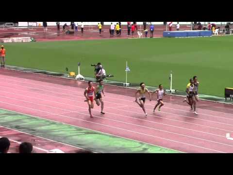 2015 東海高校総体　男子100m　予選3