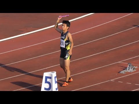 20170909 群馬県高校対抗陸上 男子2部400mR 決勝
