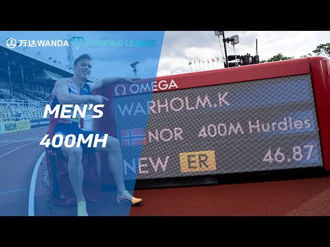 Karsten Warholm runs 46.87 for the 400m hurdles - Wanda Diamond League
