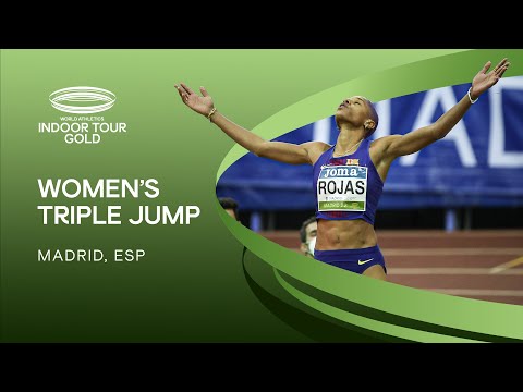 Yulimar Rojas jumps a world-leading 15.41m for victory | World Indoor Tour Gold Madrid 2022