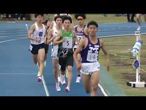 日体大記録会 男子1500m最終組 近藤(明治大)3’44”01　2022.5.7