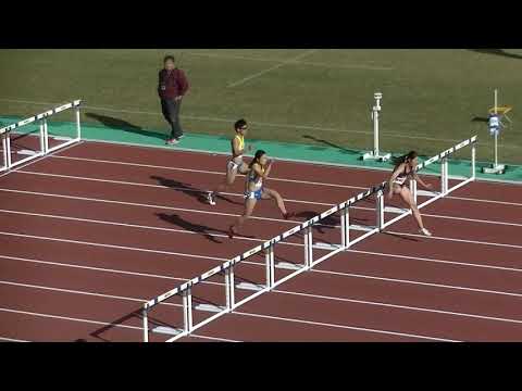20181111鞘ヶ谷記録会 一般女子100mH決勝