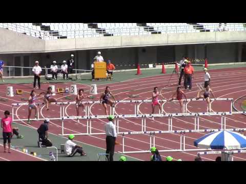 2015 日本インカレ陸上 女子100mH 予選2