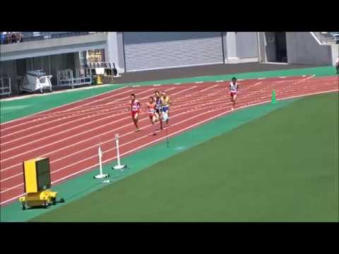 愛媛県高校陸上新人大会2017中予地区予選・男子800m予選1組、1着：山口駿（松山商高）2分07秒51