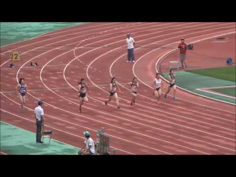 近藤真由選手（四国大）女子100m予選1組、1着：13秒02　～四国インカレ2017～