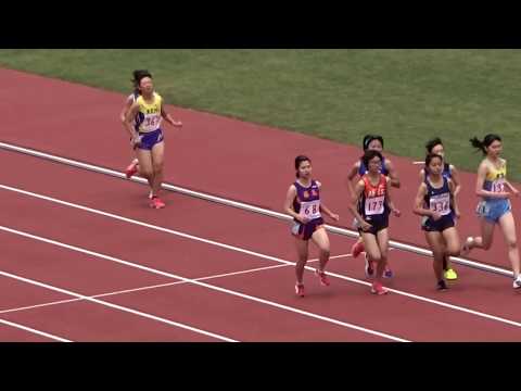 平成29年度 福井県高等学校春季総合体育大会　女子1500ｍ予選２組