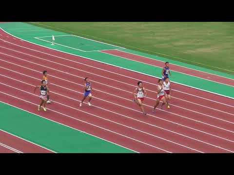 2019年度 神戸市高校陸上選手権 男子200m決勝（+1.3）