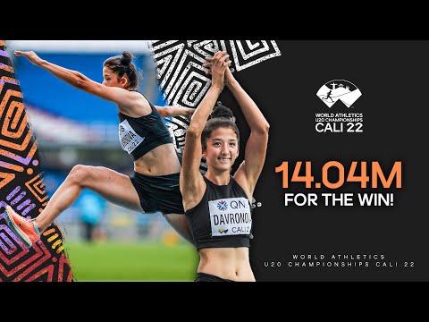 Davronova claims triple jump gold at 15 | World Athletics U20 Championships Cali 2022