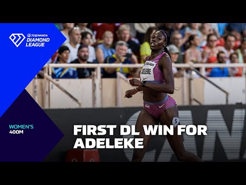 Ireland&#039;s Rhasidat Adeleke takes first WDL victory in Monaco 400m - Wanda Diamond League 2024