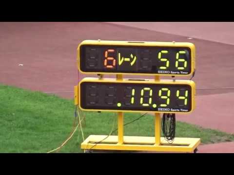 男子100m_準決勝2組_第72回北海道高校陸上20190619