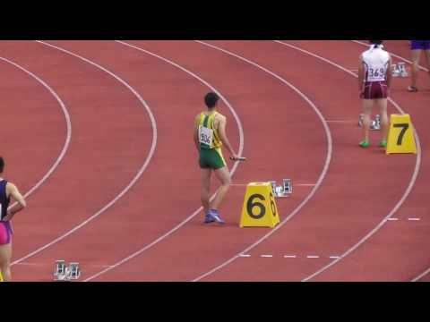 2017京都ＩＨ陸上　男子4×100mタイムレース決勝1,2組