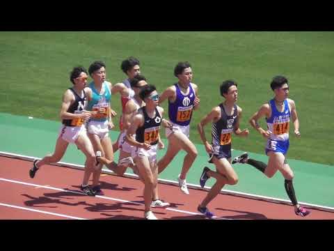 関東インカレ男子1部800m予選2組 根本大輝(順大)/福岡(中大) 2019.5.25