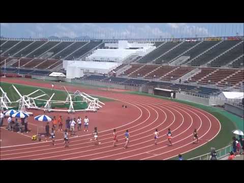 男子800m予選2組、1着：稲富崚太（板野中）2分03秒95 ～四国中学総体2017・陸上競技～