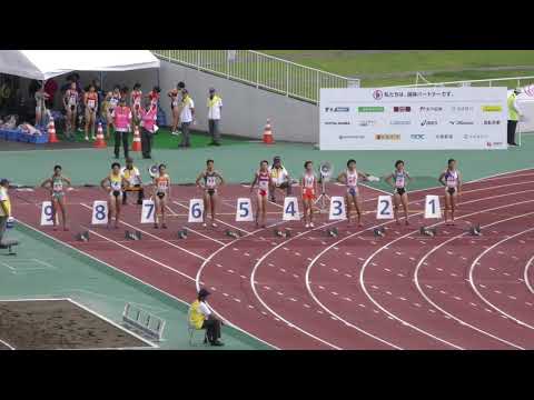 少年A女子100m予選2組 茨城国体