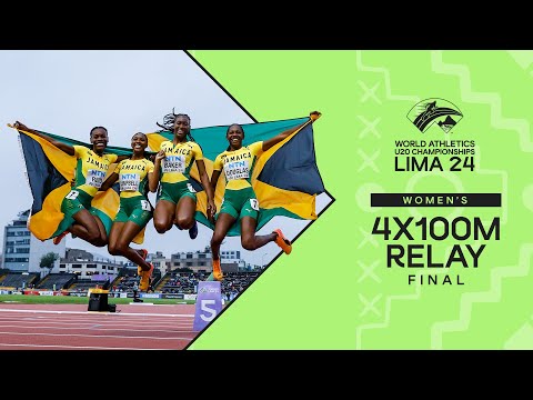 Jamaica 🇯🇲 dominates women&#039;s 4x100m final | World Athletics U20 Championships Lima 2024