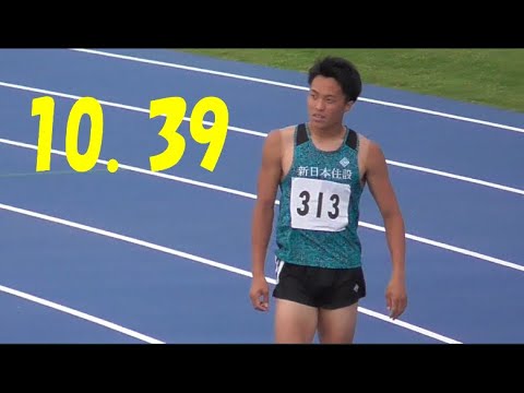 10.39！男子100ｍ決勝　滋賀県選手権2022