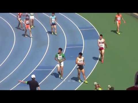 佐野陽10.70(-0.1)優勝 / 2016関東高校陸上　北関東男子 100m決勝