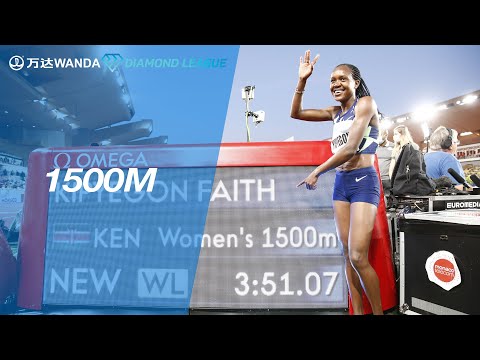 Faith Kipyegon beats Sifan Hassan in a dramatic 1500m in Monaco - Wanda Diamond League 2021