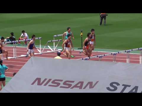 男子110mH 予選2組