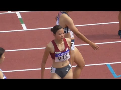 女子400mH予選 全日本インカレ陸上2022