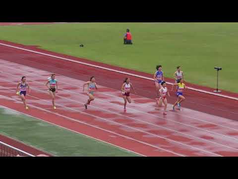 H30　栃木県高校総体　女子100m　準決勝3組