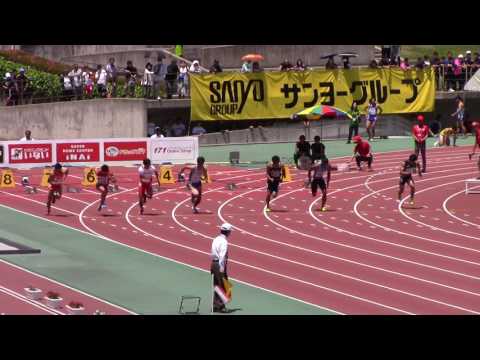 2017布勢スプリント男子100m1　ケンブリッジ飛鳥 10.11 +2.9