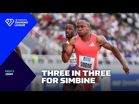 Akani Simbine BEATS Kerley and Tebogo to claim third win of season - Wanda Diamond League 2025