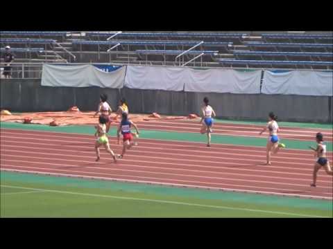 女子400m予選1組、1着：山内果歩（済美高）1分00秒07　～第72回愛媛陸上選手権大会～