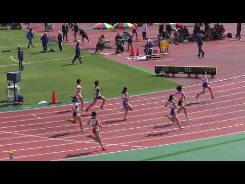 2017 東北高校新人陸上 女子 100m 予選3組