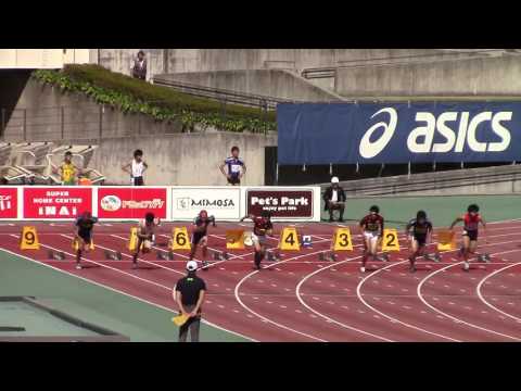 2015 布勢スプリント 男子100m 第1レース 4組