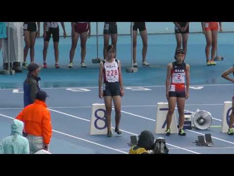 C女子100m予選1組　ジュニアオリンピックR01