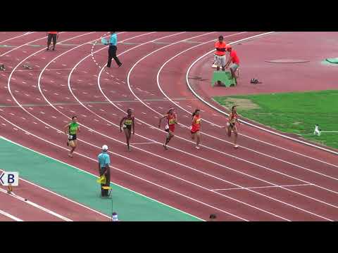 H29　千葉県ｼﾞｭﾆｱｵﾘﾝﾋﾟｯｸ最終選考　C女子100m　予選4組