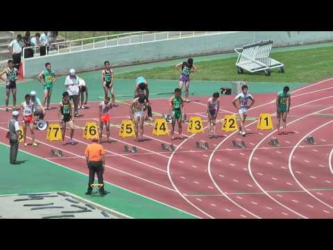 H29　千葉県高校総体　男子100m　準決勝1組