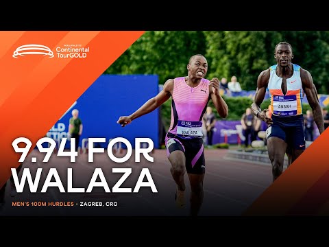 Walaza powers to 9.94 100m PB in Zagreb | Continental Tour Gold 2025