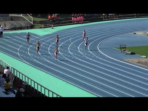 20180916095929県高校新人大会女200ｍ予選1組 中村 真実