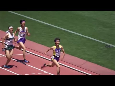 群馬県高校総体陸上2018 男子800m決勝