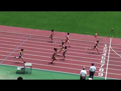 2018 茨城県選手権陸上 女子100m準決勝1組