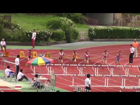 2016 西日本インカレ陸上 女子100mH予選3