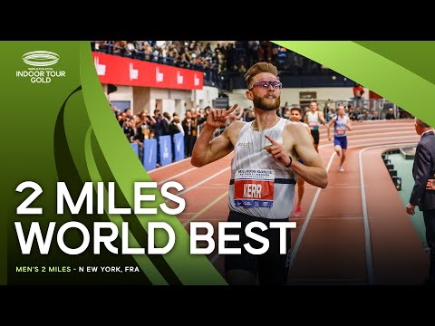 Josh Kerr smashes 2 miles world best 👏 | World Indoor Tour 2024