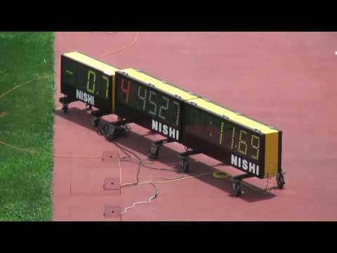 H29　千葉県　中学通信陸上　2年男子100m　準決勝2組