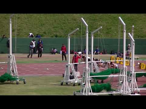 20180408福岡県春季記録会 高校男子100m決勝1組 Fukuoka Pref. Spring Track Meet H.S. Men&#039;s 100m Final-1