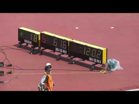 H29　千葉県中学総体　1年男子100m　決勝
