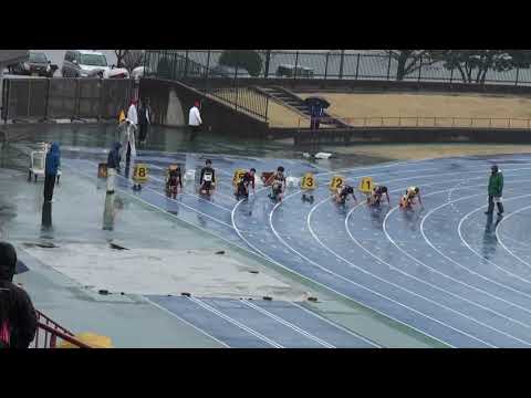 2018 水戸市陸上記録会 中学男子100m9組